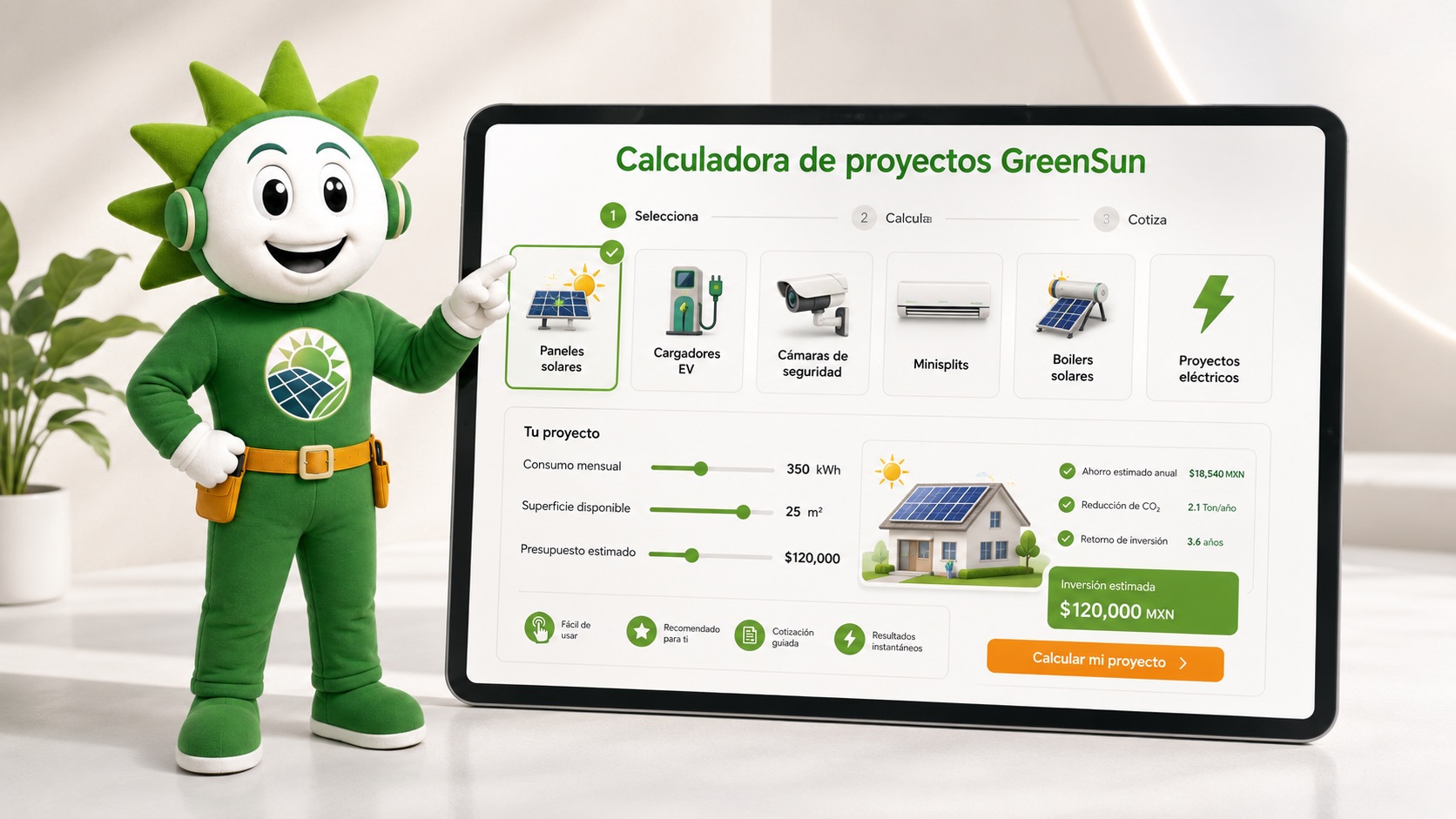 GreenSun project calculator GreenSun