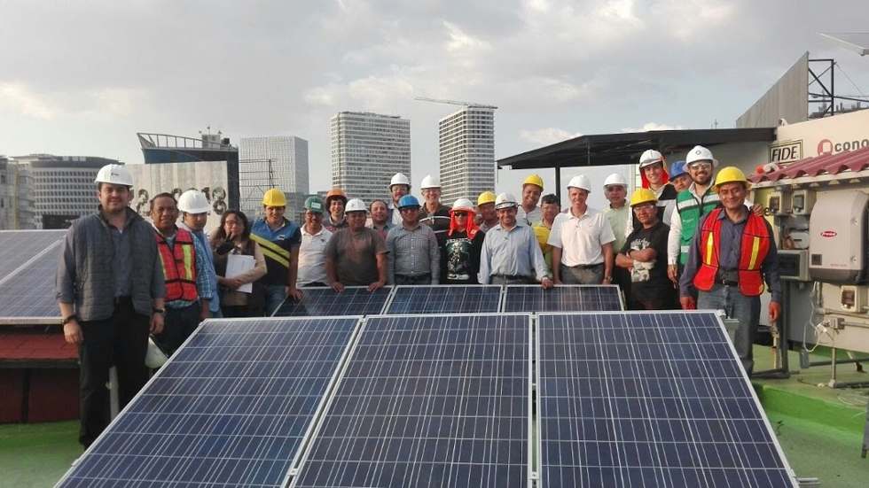 GreenSun solar panel installation